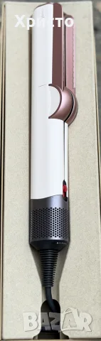 Dyson Airstrait Ceramic Pink / Rose Gold – преса и сешоар 2 в 1, 1600W, Wet & Dry, LCD дисплей, снимка 5 - Сешоари - 56157557