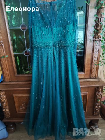 Официална рокля в пастелен зелен цвят размер XL/XXL, снимка 2 - Рокли - 40743148