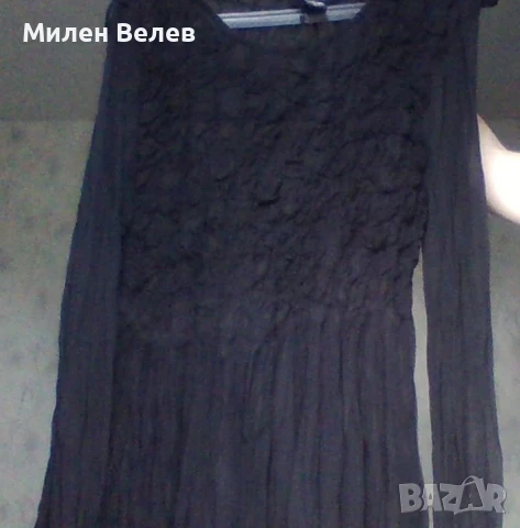 Черна рокля , снимка 8 - Рокли - 50497075