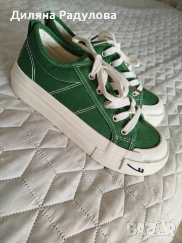 Зелени кецове - 38.5 номер, снимка 11 - Дамски ежедневни обувки - 54201465