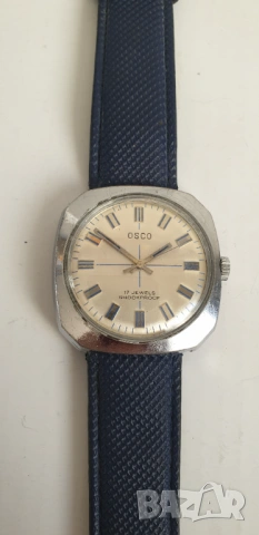 Винтидж ръчен часовник Osco 17 камъка, удароустойчив, снимка 2 - Антикварни и старинни предмети - 54139931
