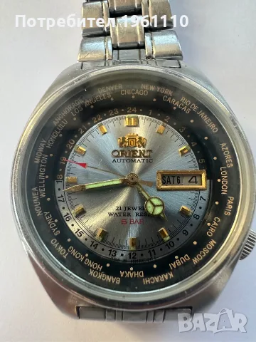 ORIENT World Time Automatic. 80-те години на миналия век., снимка 3 - Антикварни и старинни предмети - 56348972