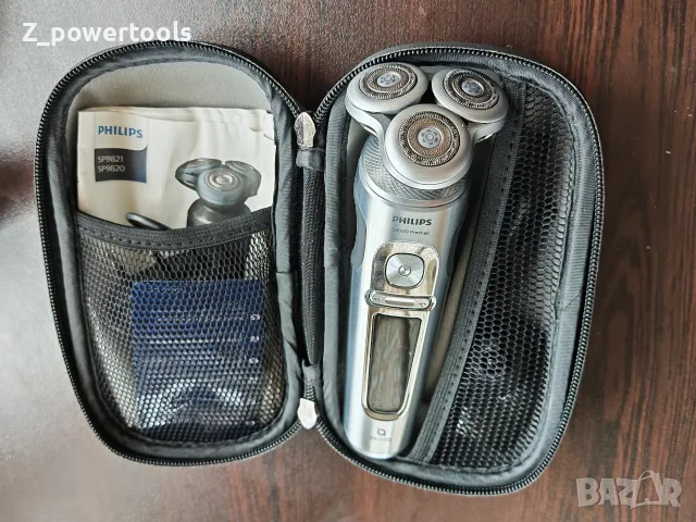 висок клас мъжка електрическа самобръсначка Philips S9000 Prestige (модел SP9820 с технология SkinIQ, снимка 10 - Електрически самобръсначки - 56057310