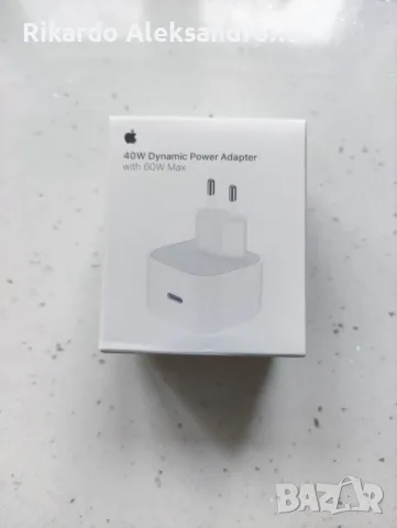 iPhone 18 pro max Зарядно 60W, ОРИГИНАЛНО, USA! ЧИСТО НОВО!