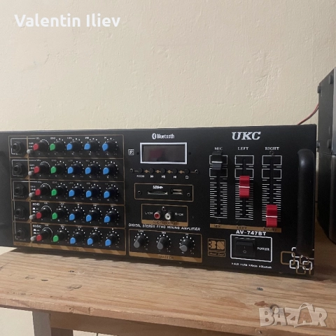Домашен караоке усилвател с Bluetooth, снимка 2 - Ресийвъри, усилватели, смесителни пултове - 52455589