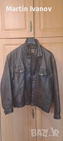Кожено яке Jack & Jones , снимка 2 - Якета - 56441941