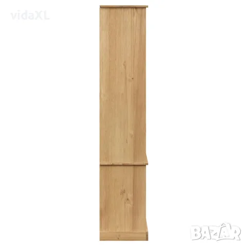 vidaXL Стъклен шкаф витрина VIGO 85x35x170 см бор масив, снимка 6 - Секции и витрини - 56147327