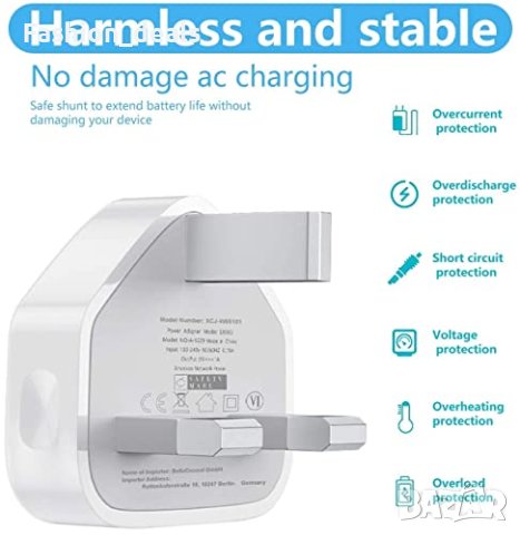 Нови 2 брoя Зареждащи Кабели iPhone 1M + Портативен Адаптер, снимка 9 - Друга електроника - 42621294