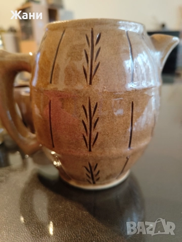 Керамичен ретро сервиз за вино, снимка 8 - Антикварни и старинни предмети - 51538482