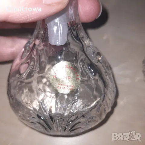 Оловен кристал винтидж парфюмни шишенца, снимка 10 - Антикварни и старинни предмети - 47934292