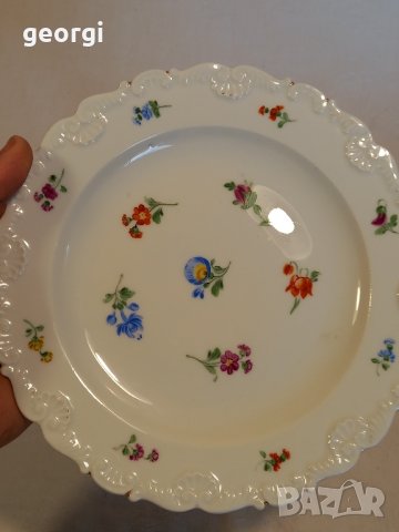  порцеланова чиния Meissen , снимка 3 - Чинии - 44239494