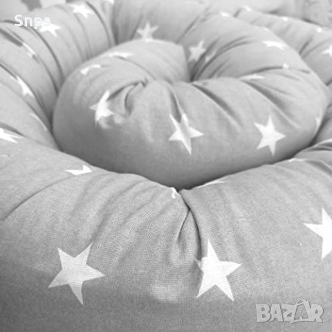 Възглавница за кърмене, Памук 300 см звезди сиво, странична възглавница за  спане в Възглавници в гр. Айтос - ID38763739 — Bazar.bg