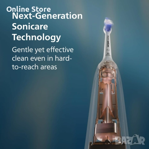 Philips Sonicare 5500 електрически четки за зъби 2 бр. – HX7119/01, 2 режима, Sonic технология, снимка 8 - Други - 54176368