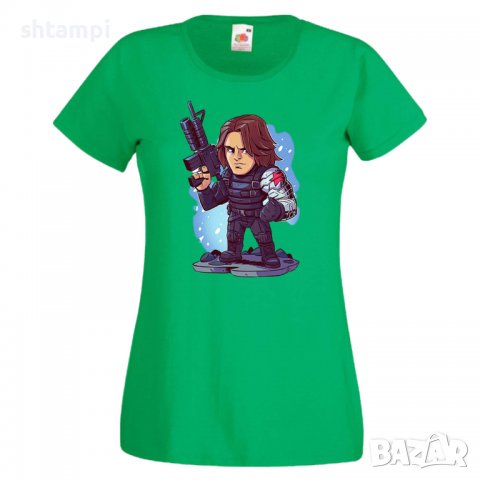 Дамска тениска Marvel Winter Soldier Игра,Изненада,Подарък,Геймър,, снимка 8 - Тениски - 36786196