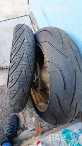 Задна джанта с гума 190/55/17 за мотор, снимка 3 - Гуми и джанти - 49801756