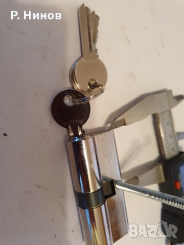Патронник със секретни ключове 70 мм (68 мм)   равностранен, снимка 3 - Входни врати - 35010785