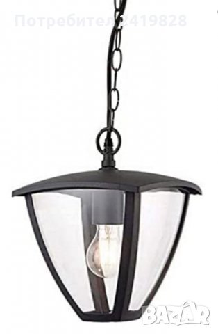 CGC - Външен окачен фенер, цвят: Черен, снимка 3 - Външни лампи - 34442888