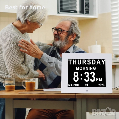 Голям дисплей с дигитален календар и дневен часовник, снимка 6 - Други стоки за дома - 52130279