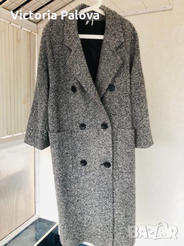 Идеална кройка модерно палто 80% вълна, снимка 7 - Палта, манта - 31876871