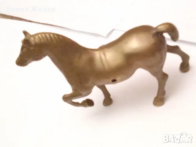 Старинна бронзова фигурка на 🐎 кон 50652, снимка 10 - Колекции - 56525065