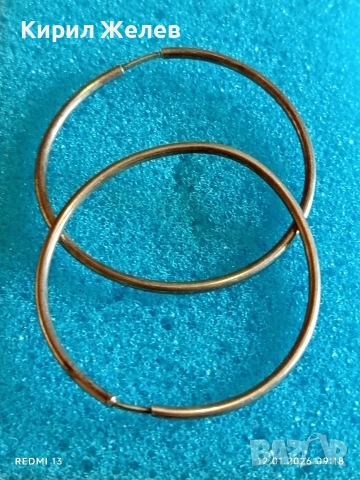 Сребърни обеци класически модел елегантни,нежни за ежедневието 52666, снимка 4 - Обеци - 53069244