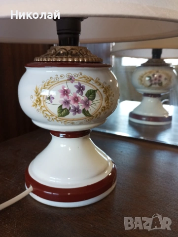 Порцеланова нощна лампа , снимка 3 - Антикварни и старинни предмети - 53107907
