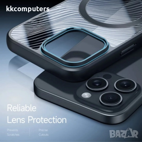 Силиконов твърд кейс Dux Ducis AIMO с Magsafe и Протектор За iPhone 16 Pro Max (6.9), Черен, снимка 4 - Калъфи, кейсове - 51961663