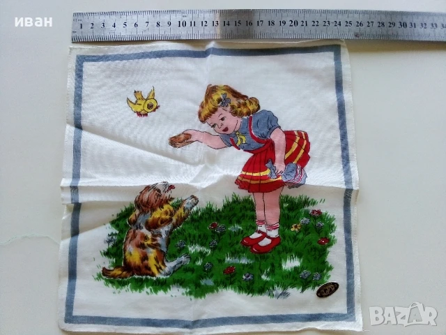 Стари,неупотребявани детски носни кърпи, снимка 2 - Колекции - 50682401