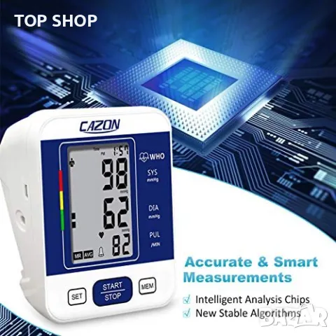 Апарат за кръвно налягане CAZON, снимка 4 - Уреди за диагностика - 48778295