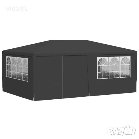 vidaXL Професионална парти шатра със стени 4х6 м антрацит 90 г/м², снимка 3 - Къмпинг мебели - 56147595