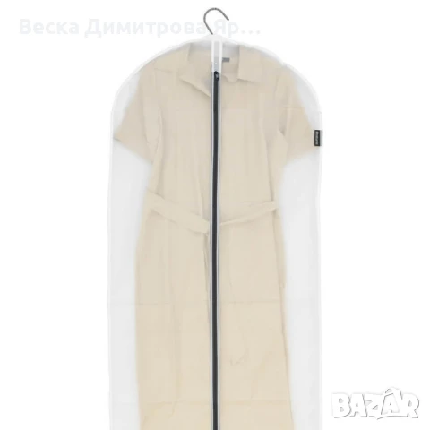 Комплект калъфи за дрехи Brabantia, paзмepи M/L/XL, Transparent/Grey, 2 броя, снимка 8 - Други стоки за дома - 50622448