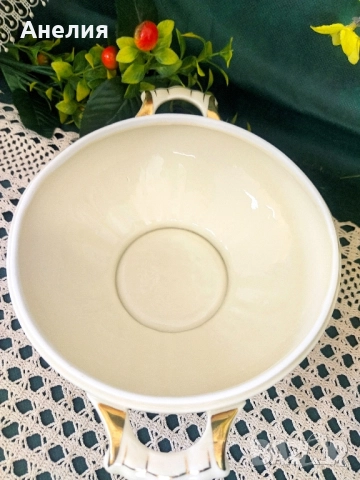 Цвят слонова кост Schirding Bavaria -Барок, снимка 12 - Чаши - 52281857