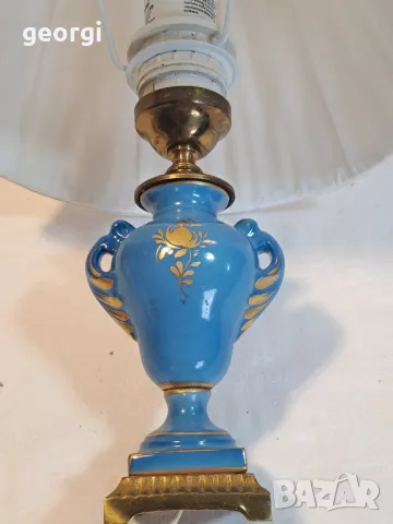 настолна месингова емайлирана лампа   16/5, снимка 4 - Настолни лампи - 48989618