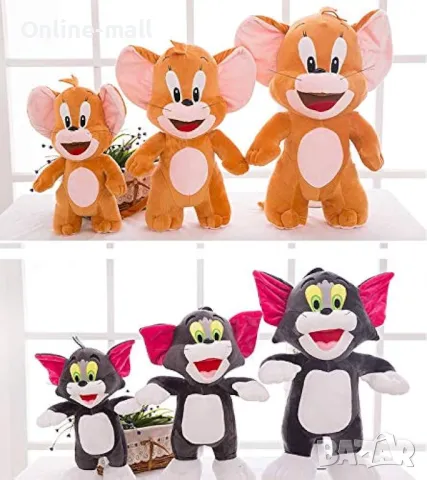 Комплект плюшени играчки Том и Джери, Плюшена играчка Том и Джери, снимка 6 - Плюшени играчки - 48254147