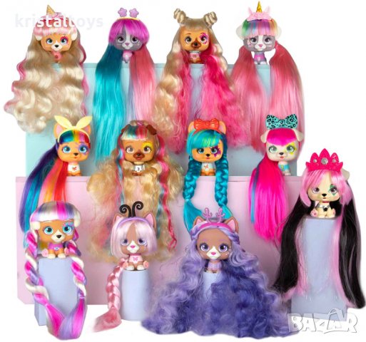 Модно Кученце с 9 Изненади за Прически Вип Петс VIP PETS, снимка 1