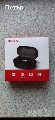 Чисто нови слушалки TWS-L22 , розови, снимка 3 - Слушалки и портативни колонки - 35038697