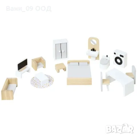 Дървена къща за кукли , снимка 4 - Кукли - 47709872