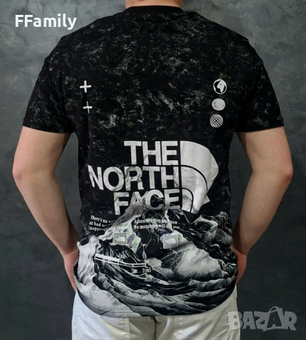 Черна \ Бяла Тениска The North Face [S - XXL], снимка 3 - Тениски - 54149757