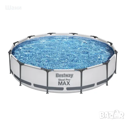 BESTWAY Фамилен басейн с метална рамка STEEL PRO MAX 366x76 см, снимка 4 - Басейни и аксесоари - 49737947