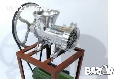 Електрическа Месомелачка Алуминиева 32 номер с електромотор, снимка 2 - Месомелачки - 52236375