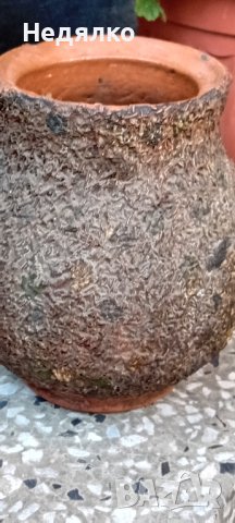 Стара бг авторска керамика,ваза,подписана, снимка 2 - Декорация за дома - 42598678