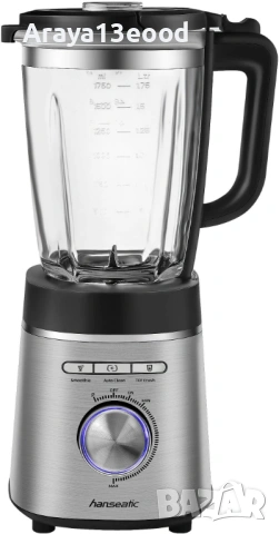 Блендер Hanseatic HBL14001175SD с три контейнера, 1400 W, 1.75 л, снимка 4 - Блендери - 53903301