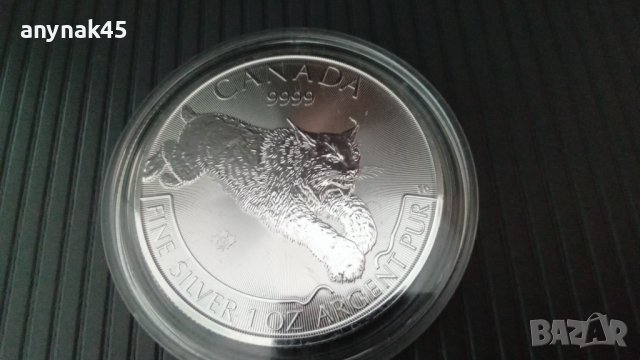 1oz. Канадски рис , снимка 3 - Нумизматика и бонистика - 42677162