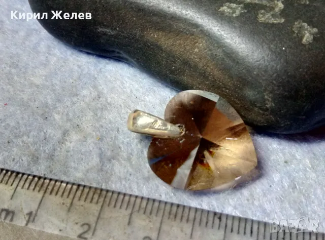 СКЪПОЦЕНЕН ЮВЕЛИРНО ФАСЕТИРАН КРИСТАЛЕН МЕДАЛЬОН СЪРЧИЦЕ със СРЕБРО 925 РОМАНТИЧЕН АРТ ПЕНДАНТ 48811, снимка 9 - Колиета, медальони, синджири - 48818632