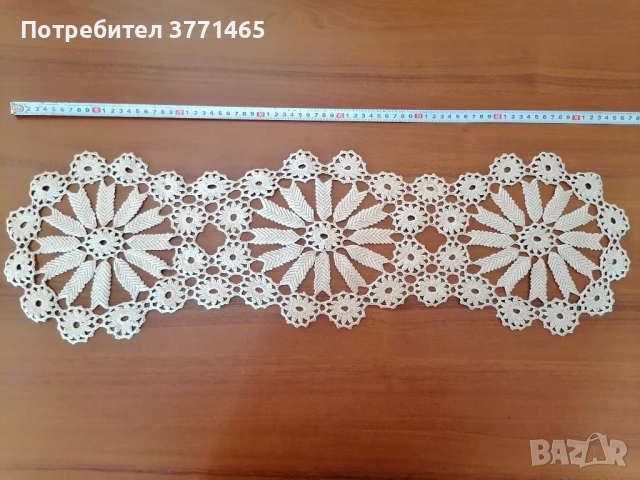 Малки покривки плетени на една кука от 25см до 110см, снимка 3 - Покривки за маси - 52738281