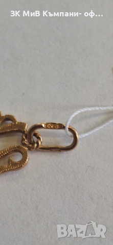 Златна Висулка, Руско злато ⭐️583 0,76гр 01444-26/3-Капарирано!, снимка 4 - Колиета, медальони, синджири - 53910699