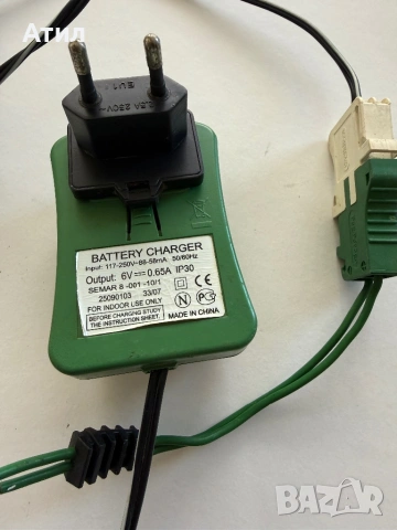 Оригинално зарядно за детско моторче PegPerego 6v., снимка 2 - Друга електроника - 54270194