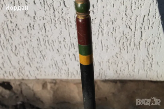 Стара хурка с примитивна резба, снимка 6 - Други ценни предмети - 49596239