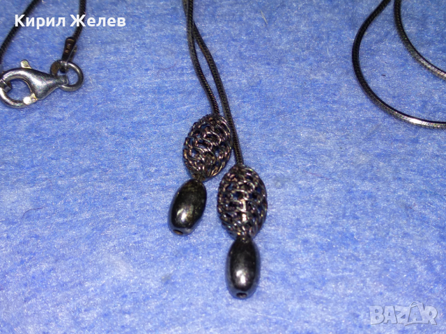 НЕЖНО ФЕШЪН АРТ СРЕБЪРНО КОЛИЕ ЛАКИРАНО СРЕБРО 925 ITALY БУТИКОВО БИЖУ 41898, снимка 9 - Колиета, медальони, синджири - 44690483