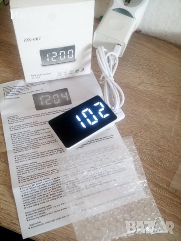 3 в 1 Дигитален часовник със светещи в бяло или синьо числа за дом кола автомобил камион и други, снимка 12 - Аксесоари и консумативи - 31850356